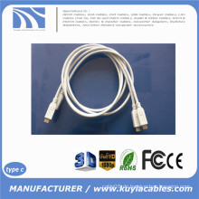 1m 3ft USB Typ C 3.1 bis Typ C 3.1 Daten Sync Ladekabel für Macbook Telefon